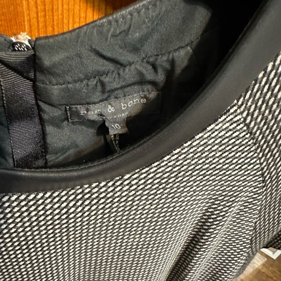 Rag and Bone Dress with Leather Trim - Picture 1 of 4